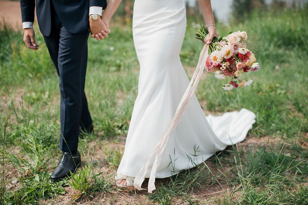 Summer Wedding Imagery at Holy Cross Event Deck at Vail