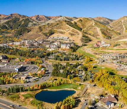 Development Renderings of Canyons Village - Lower Village in Autumn