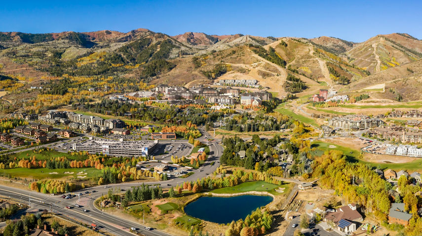 Development Renderings of Canyons Village - Lower Village in Autumn