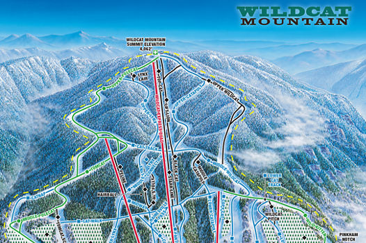 Wildcat Mountain Winter 2022/2023 Updated Trail Map