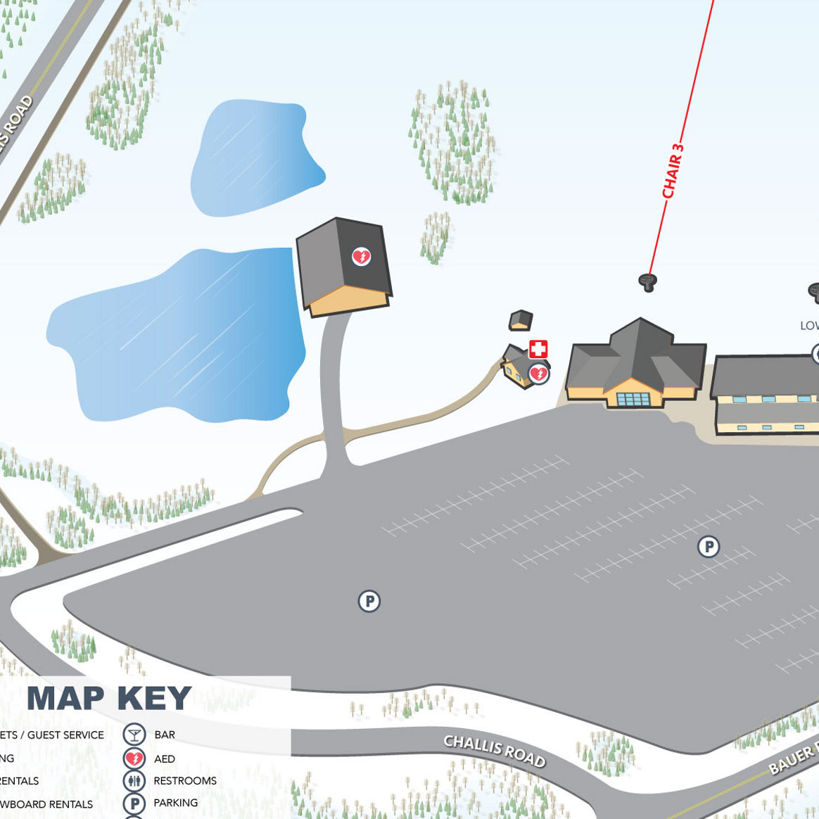 Mt Brighton Base Area Map FY23