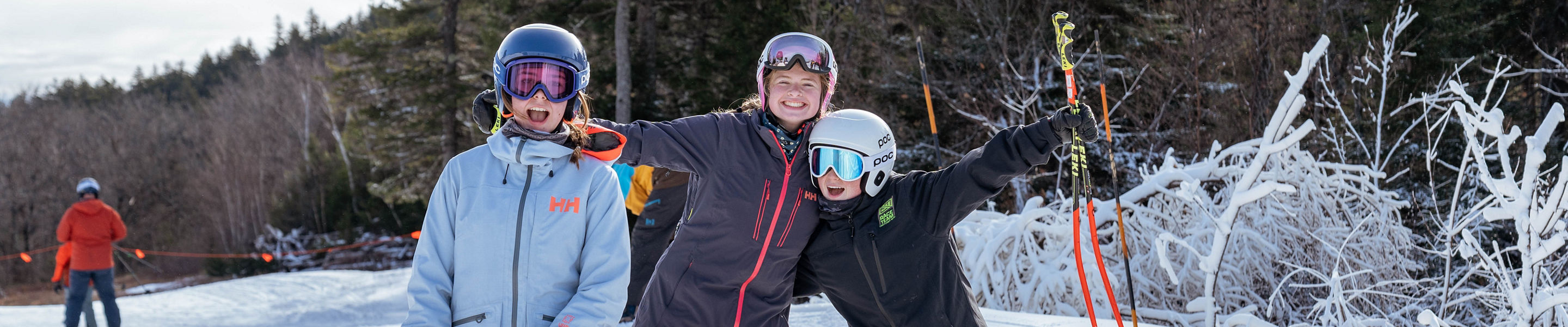 Kids Pose on Mountain at Crotched