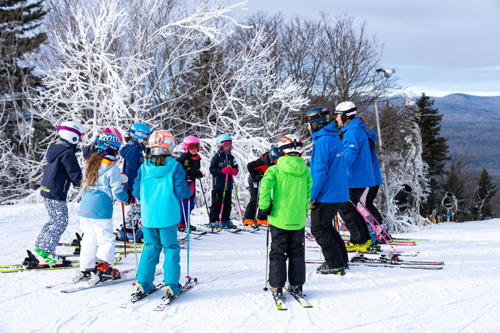 Kids Group Lesson for Ski Ride School at Crotched