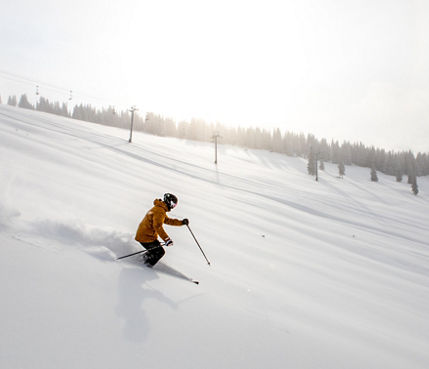 Skiing on a Powder Day at Vail