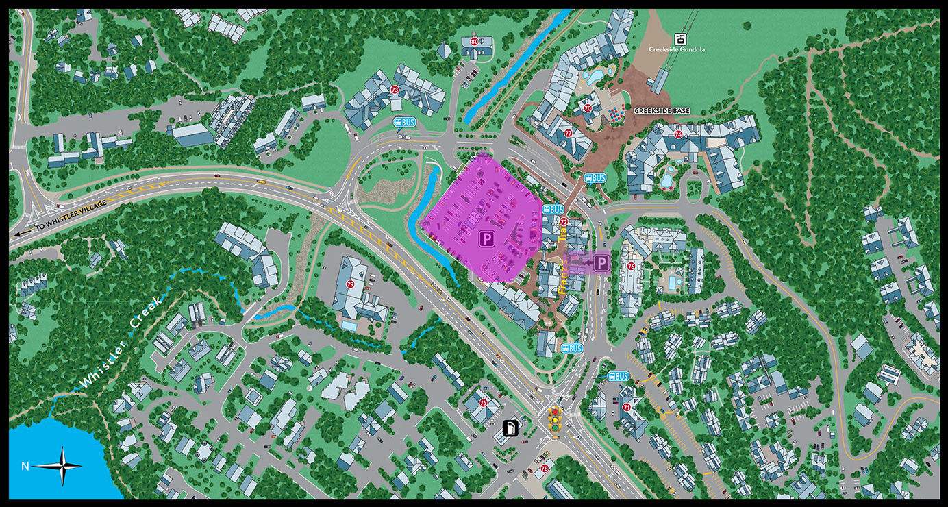 Whistler Blackcomb - Creekside Parking Maps