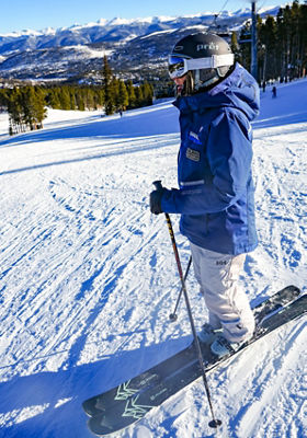 Jody Churich Skis Peak 8