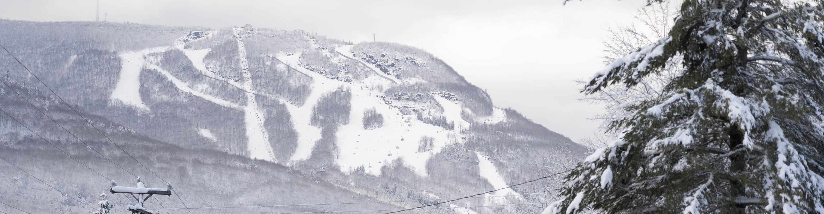Snowy Landscape of Hunter Mountain