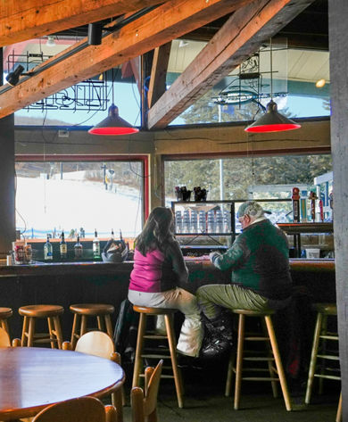 Patrons at Mount Snow Cuzzins Bar & Grill