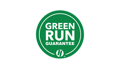 Heavenly Green Run Guarantee Logo for Sitecore Components