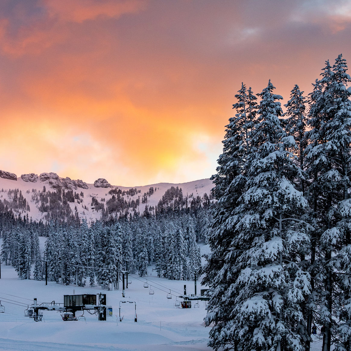 Winter Scenic Sunrise at Kirkwood