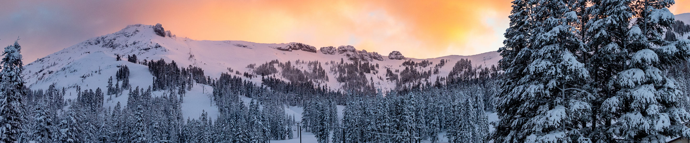 Winter Scenic Sunrise at Kirkwood