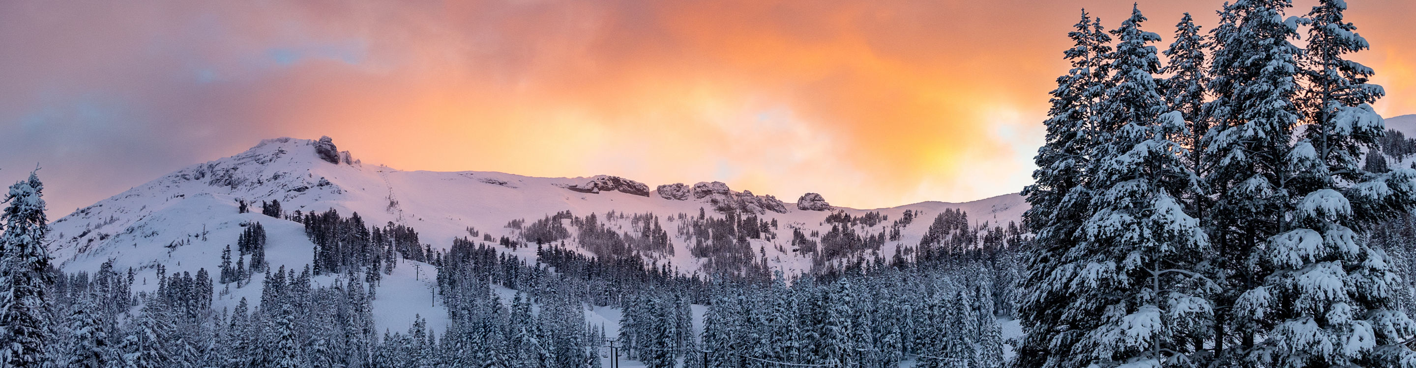 Winter Scenic Sunrise at Kirkwood