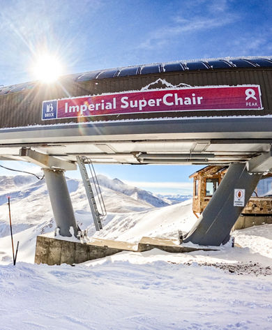 Scenic View of the Imperial SuperChair Lift at Breckenridge