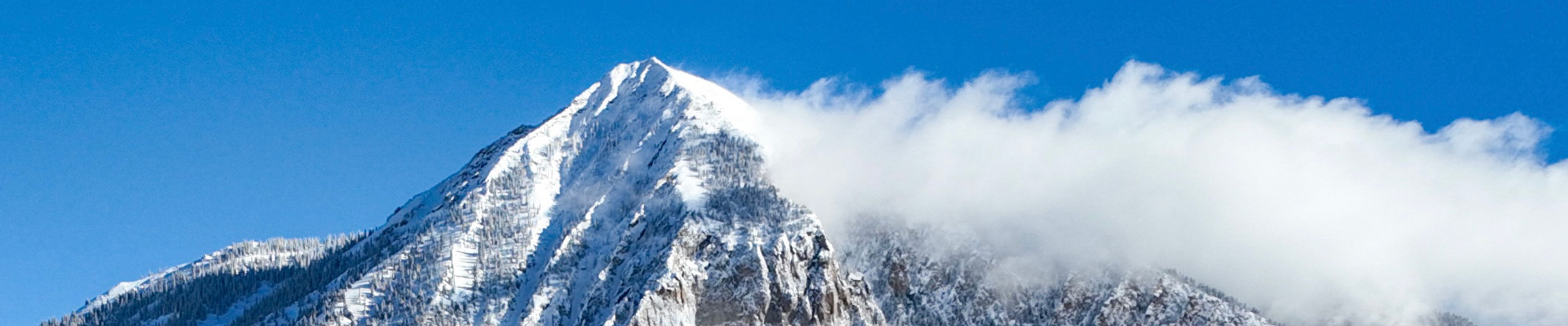 Winter Scenic Image of Crested Butte Local Town