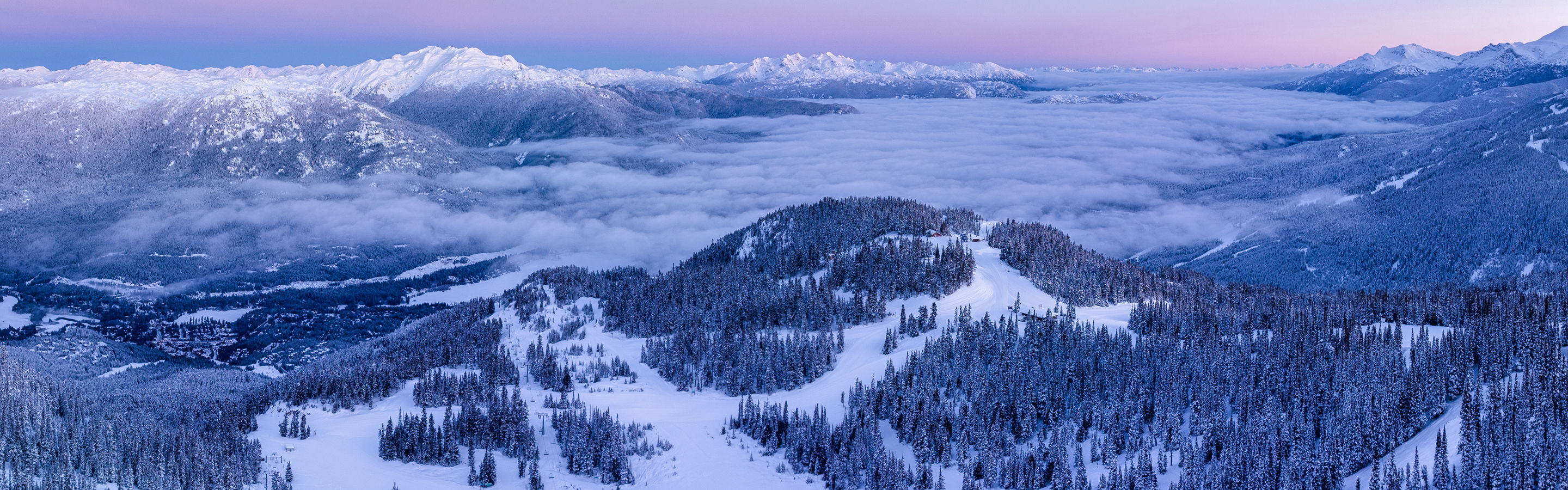 Wintery Scenic Landscape View at Whistler Blackcomb