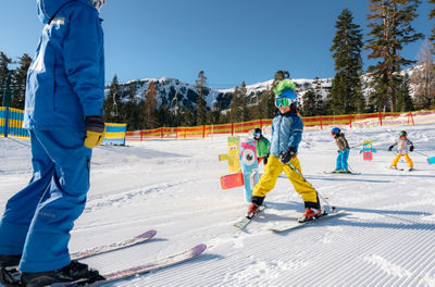 Children's Ski School Lesson at Kirkwood