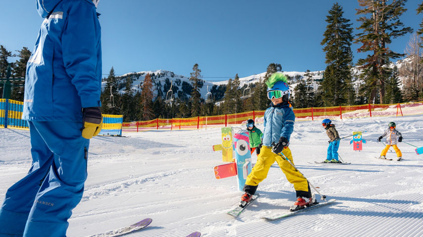 Children's Ski School Lesson at Kirkwood