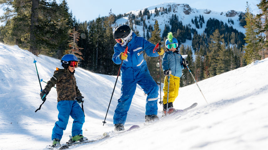 Children's Ski School Lesson at Kirkwood