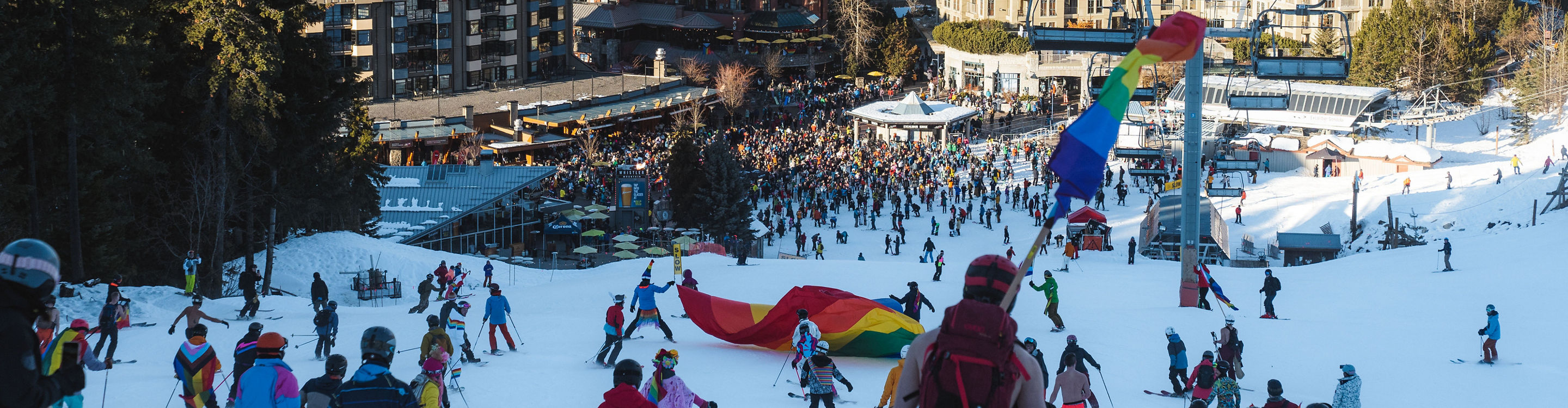 Pride Ski Parade 2023 at Whistler Blackcomb