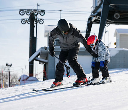 Kid Learning How to Ski at Paoli Peaks