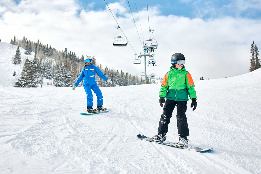 Child Snowboard Lesson at Park City