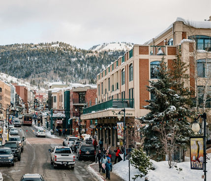 Scenic View of Downtown Park City