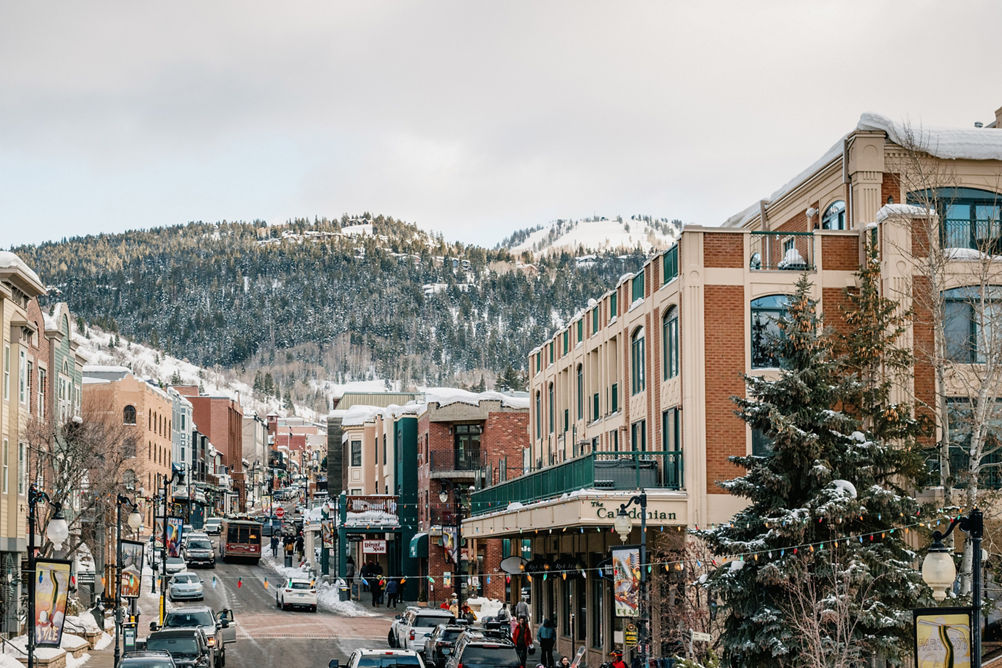 Scenic View of Downtown Park City