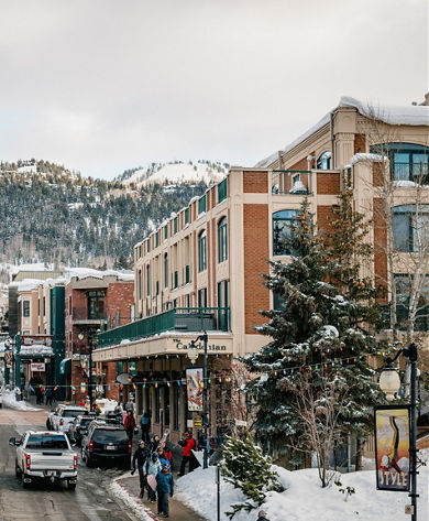 Scenic View of Downtown Park City