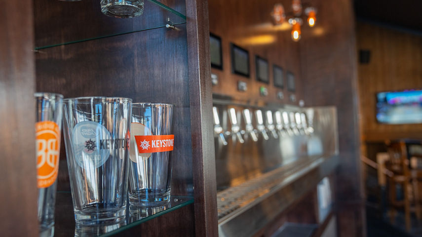 Detail Shot of Rathbone Taproom at Keystone