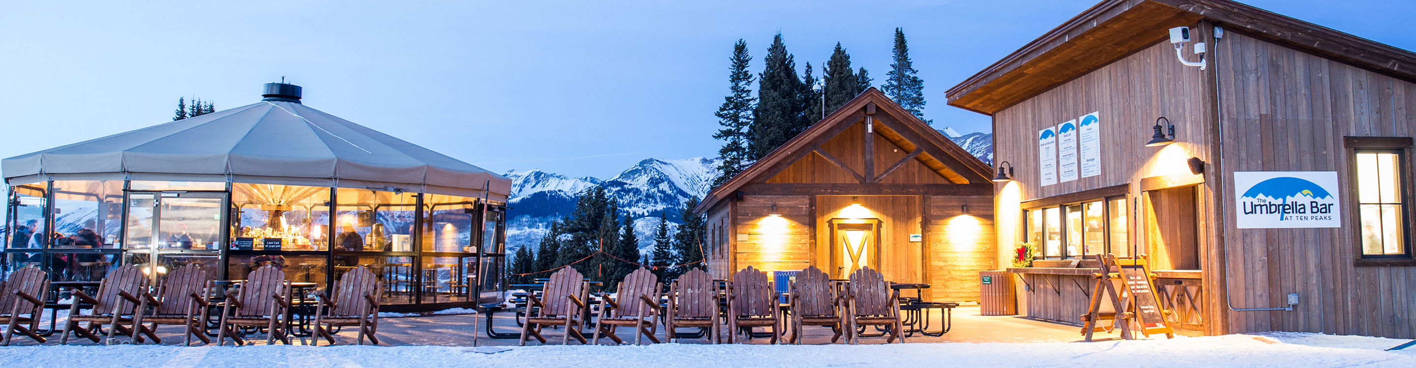 Exterior of Crested Butte Umbrella Bar at Ten Peaks at
