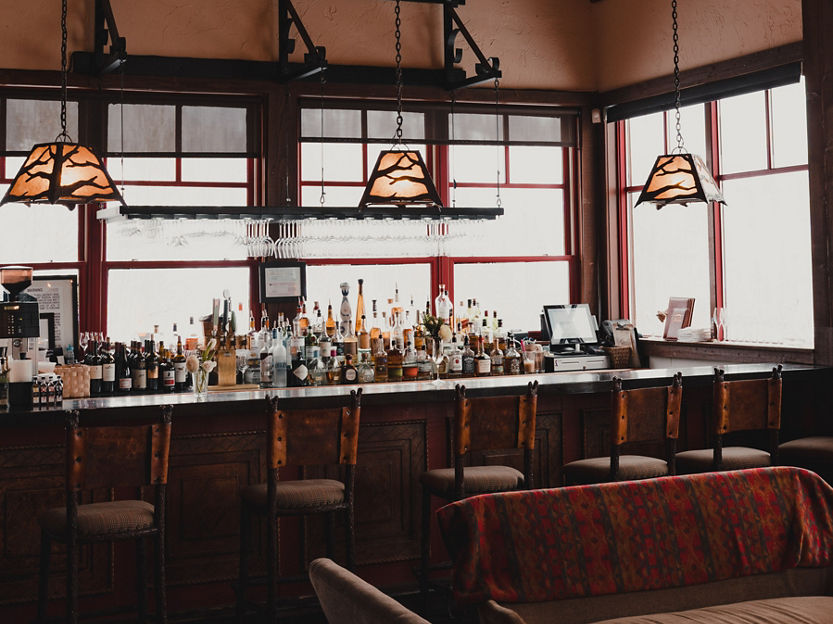 Allie's Cabin Bar and Lounge Area