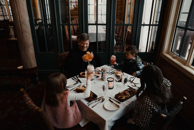 Family Enjoys Dinner at Beano's Cabin at Beaver Creek
