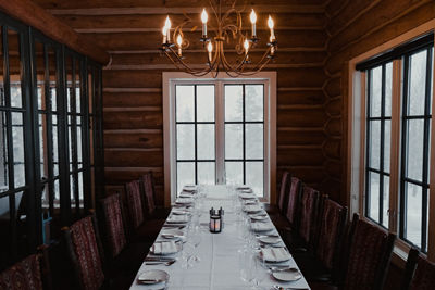 Beano's Cabin Private Dining Area