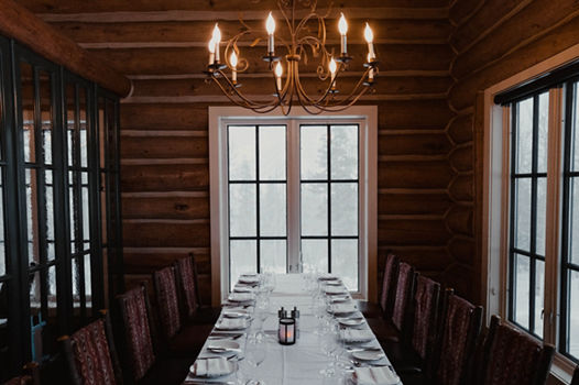 Beano's Cabin Private Dining Area