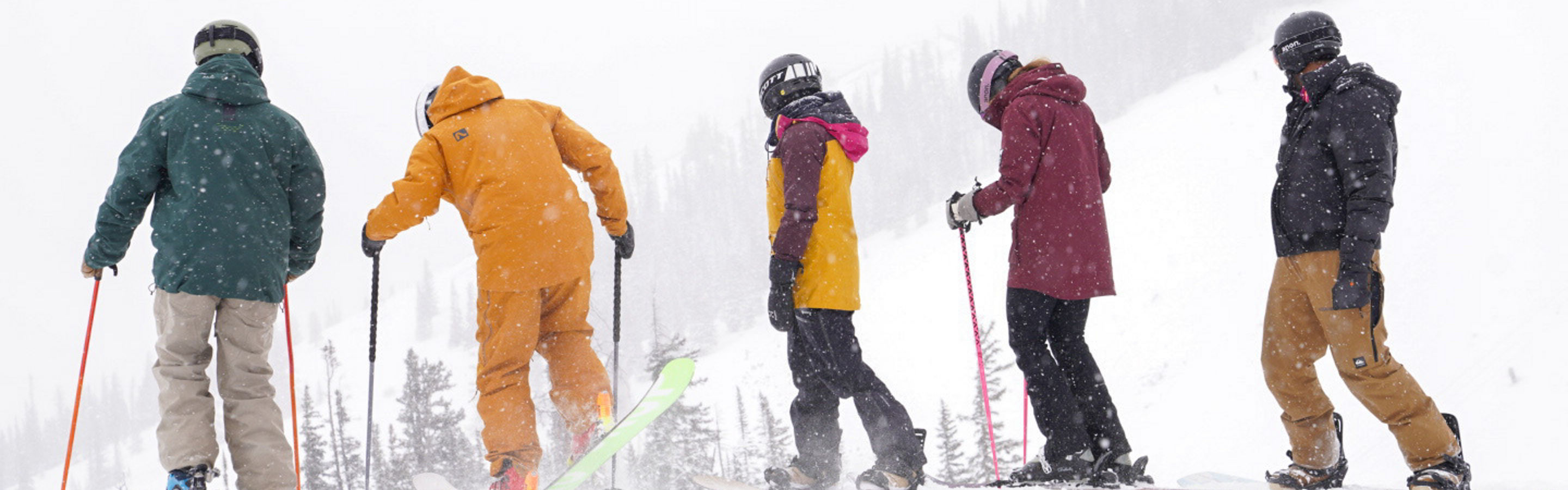 Group of Friends Ski and Ride at Crested Butte