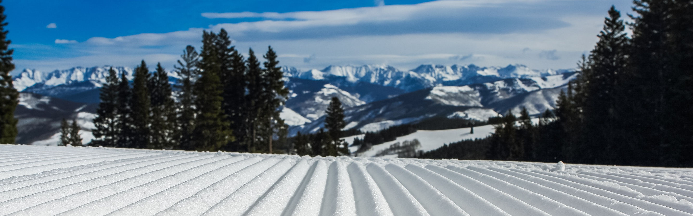 Freshly Groomed Snow at Crested Butte