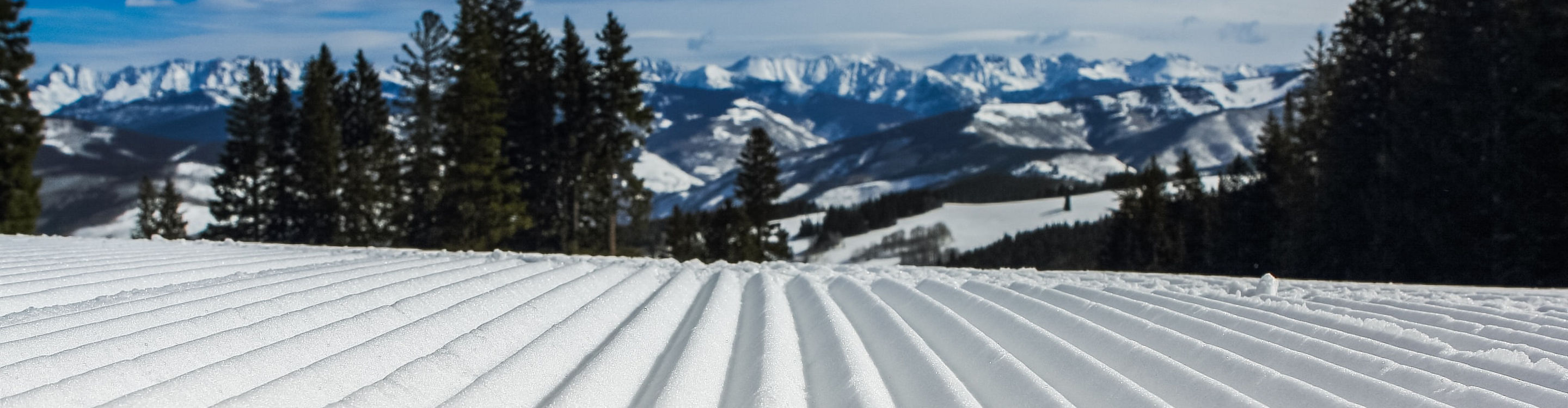 Freshly Groomed Snow at Crested Butte