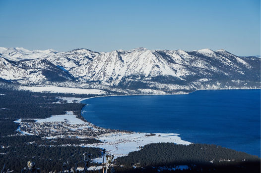 Scenic View of Lake Tahoe from Heavenly on a Bluebird Day