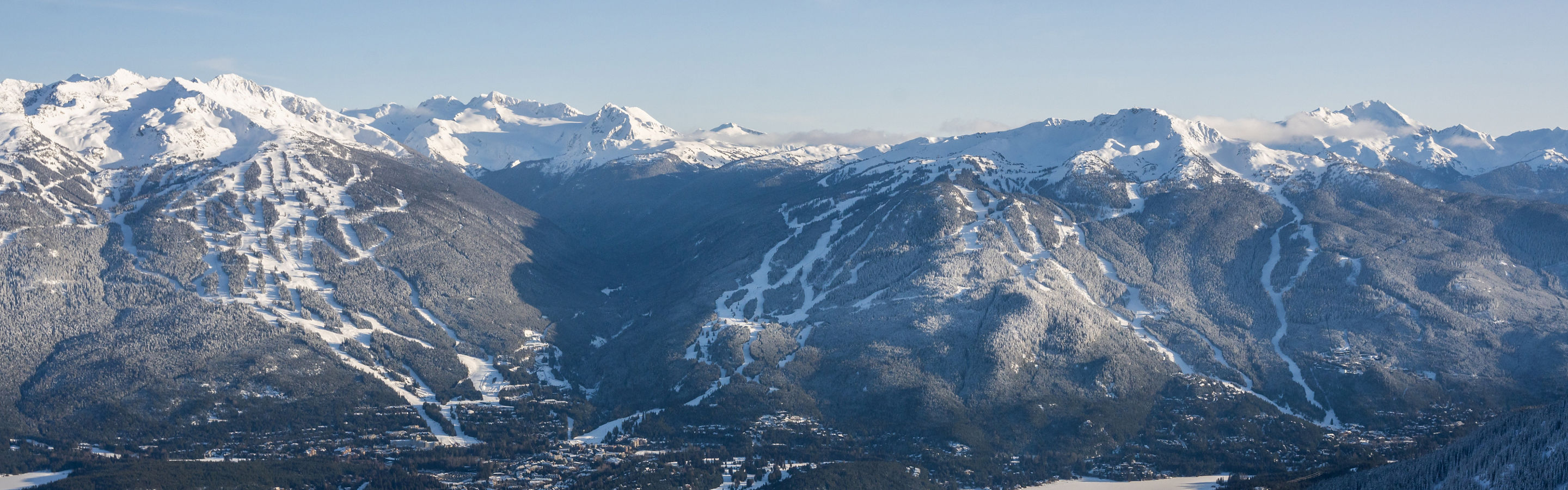 Aerial View of Whistler Blackcomb During Winter