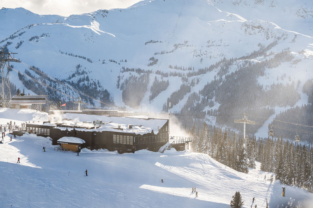 Aerial View of the Rendezvous at Whistler Blackcomb