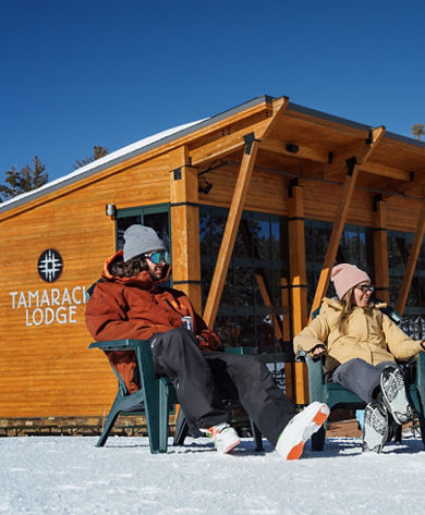 Friends Enjoy Leisure Time in Between Runs at Heavenly Tamarack Lodge
