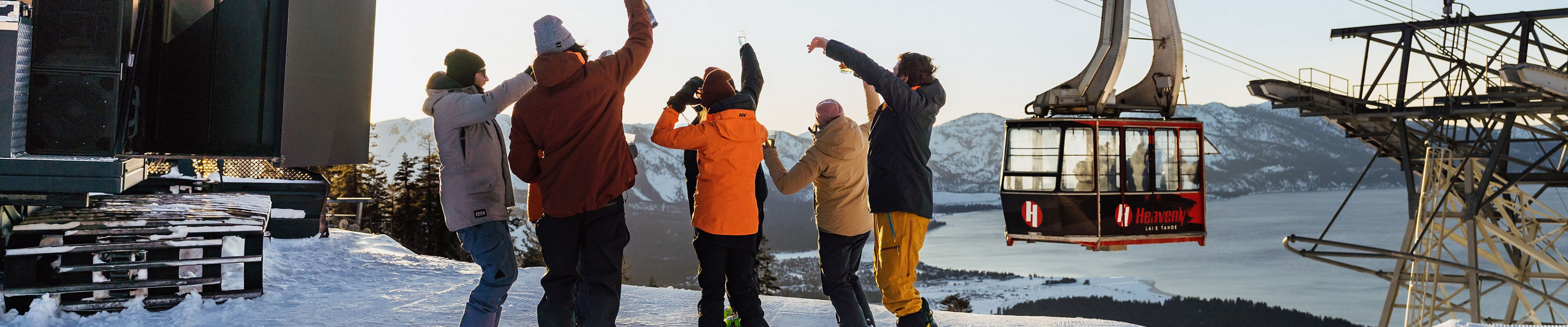 Friends Enjoy Leisure Time in Between Runs at Heavenly Tamarack Lodge