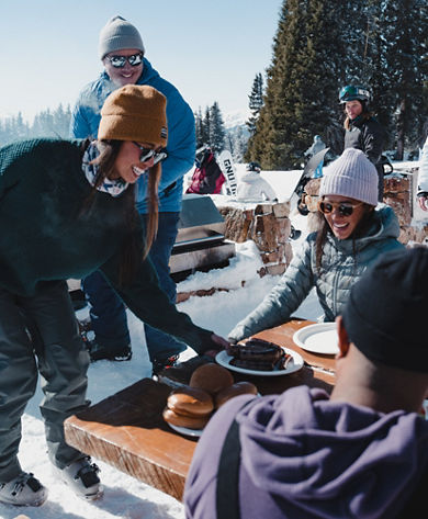 Friends Grilling Out at Vail During Apres