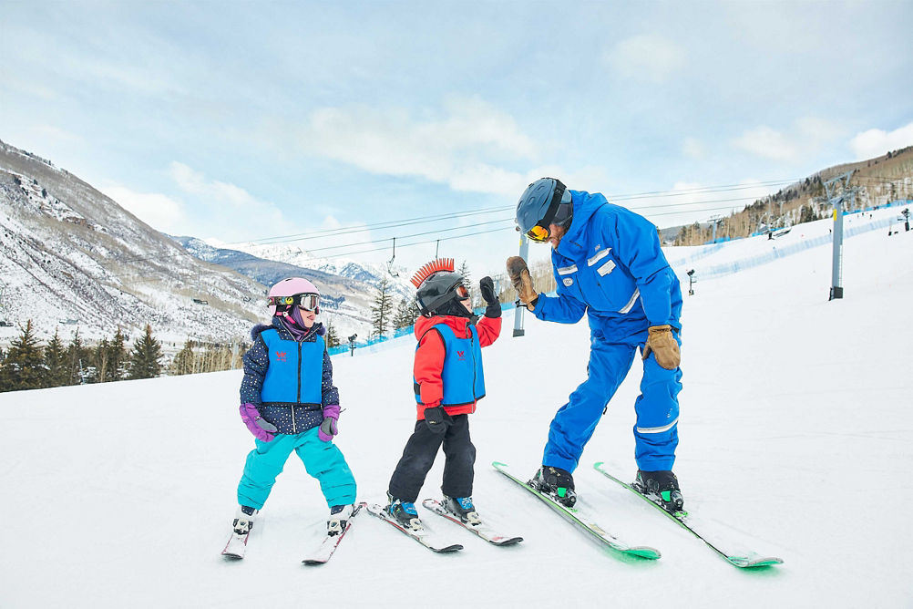 Children's Ski Lesson at Vail