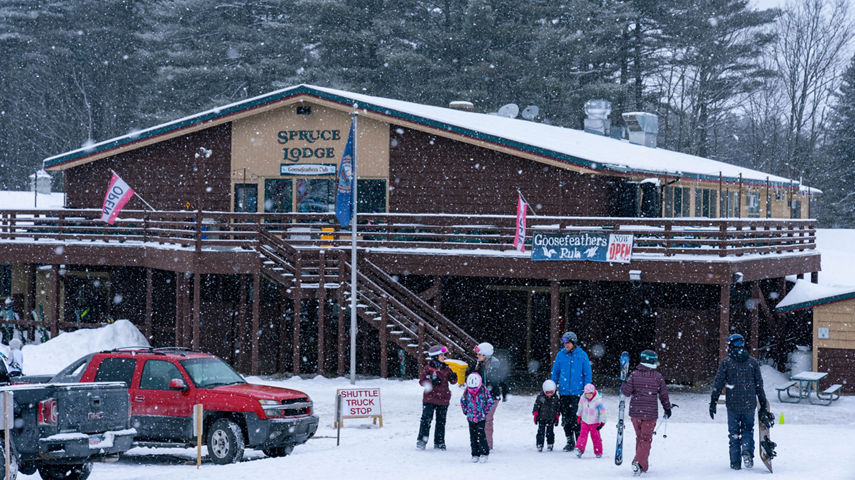 Resort Guests Enjoy Mountain Base Activities at Mount Sunapee