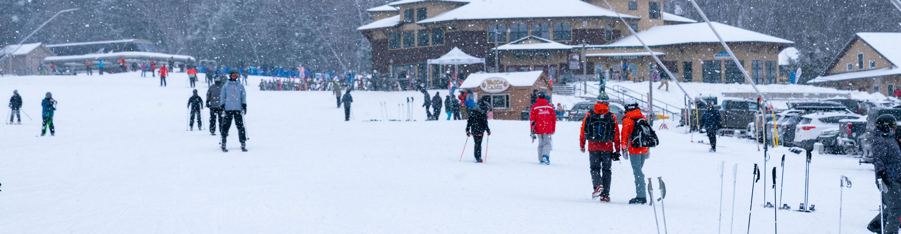 Resort Guests Enjoy Mountain Base Activities at Mount Sunapee