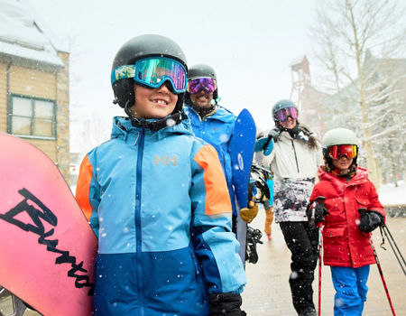Family Walks Through the Keystone Resort Village