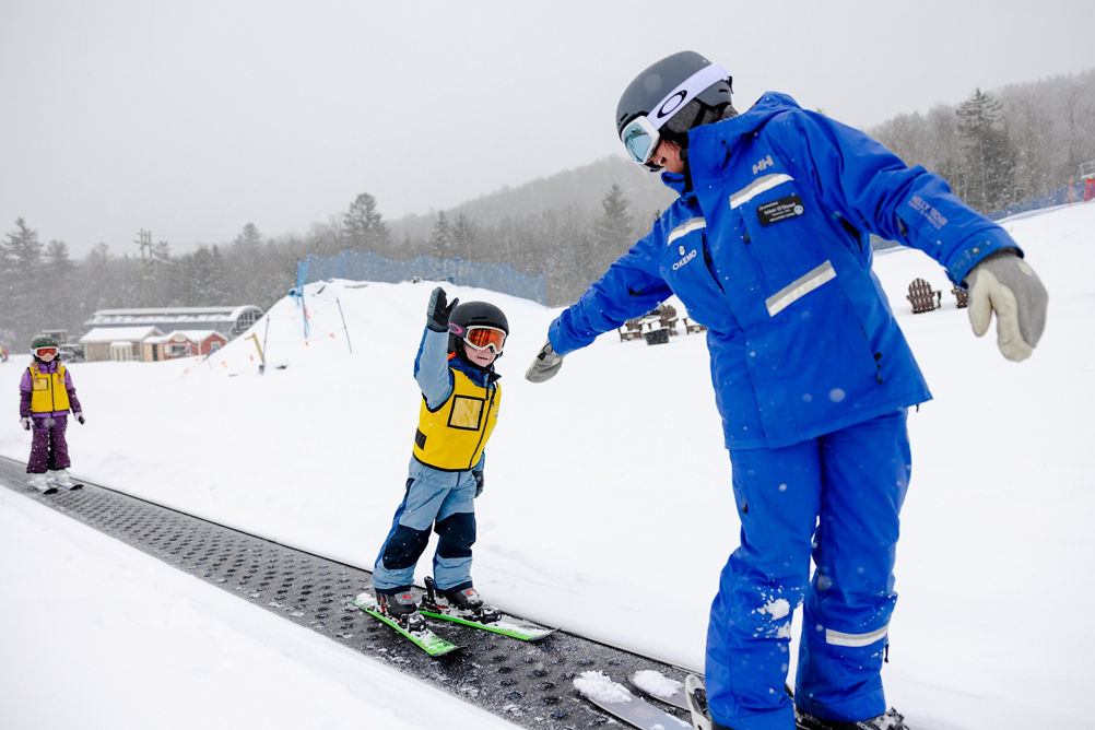 Child Ski Lesson at Okemo