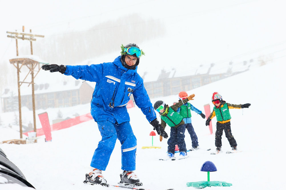 Child Ski Lesson at Crested Butte