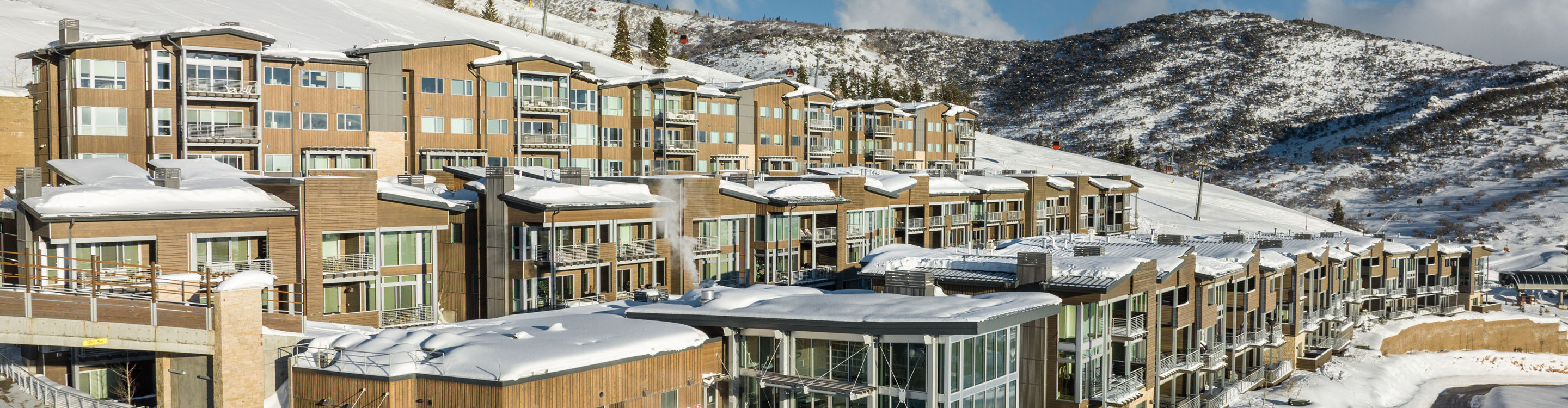 Aerial View of APEX Lodging at Park City